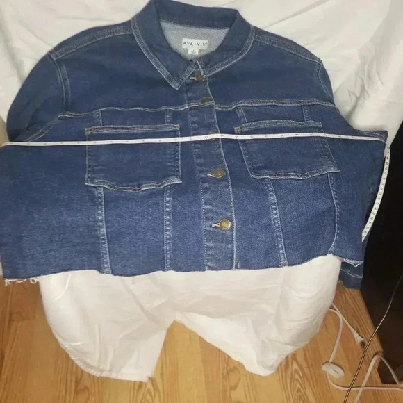 NWOT Women's Blue Jean cropped Western, Rodeo, Biker Jacket XL - Picture 8 of 11